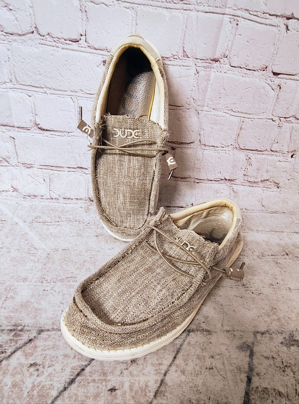 Hey Dude Wally Woven Distressed Slip Ons 10